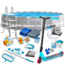 Garden frame pool 610 x 132 cm 21in1 set INTEX 26756 + scooter FREE