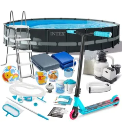 Garden Frame Pool 610 x 122 cm 21in1 INTEX 26334 + scooter FREE