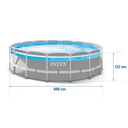 Garden frame pool 488 x 122 cm, great for children's play in the garden