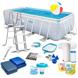 INTEX 26780 Frame Pool 400 x 200 x 100 cm Set 18in1