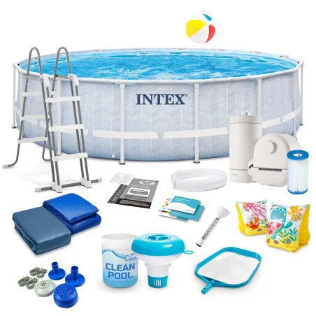 Garden frame pool 488 x 122 cm, durable structure for outdoor use