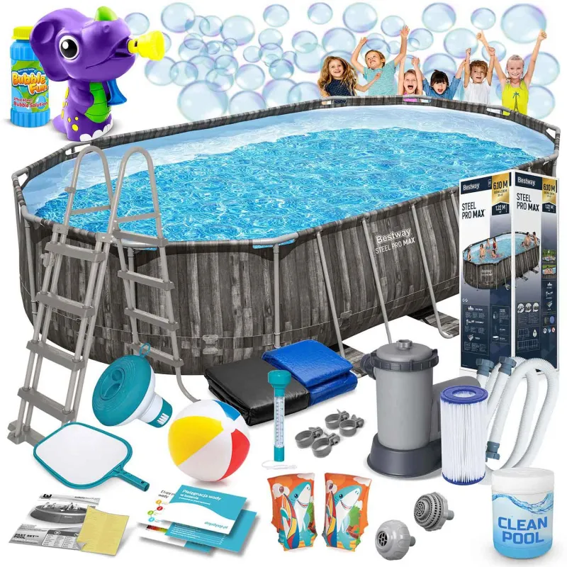 Garden frame pool 610 x 366 x 122 cm, perfect for outdoor fun, Bestway 5611R
