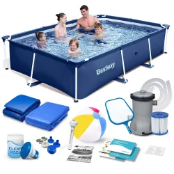 Bestway 56403N Garden Frame Pool 259x170x61 cm 15-in-1 Set