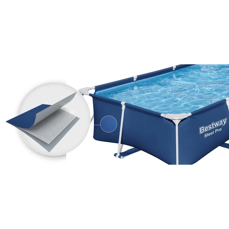 Stylish garden frame pool 259x170x61 cm for summer fun