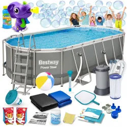 Bestway 56710 Garden Frame Pool 549 x 274 x 122 cm 17-in-1