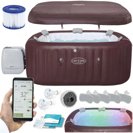 Inflatable SPA Lay-Z Maldives Pro for 7 people, relaxing outdoor hot tub