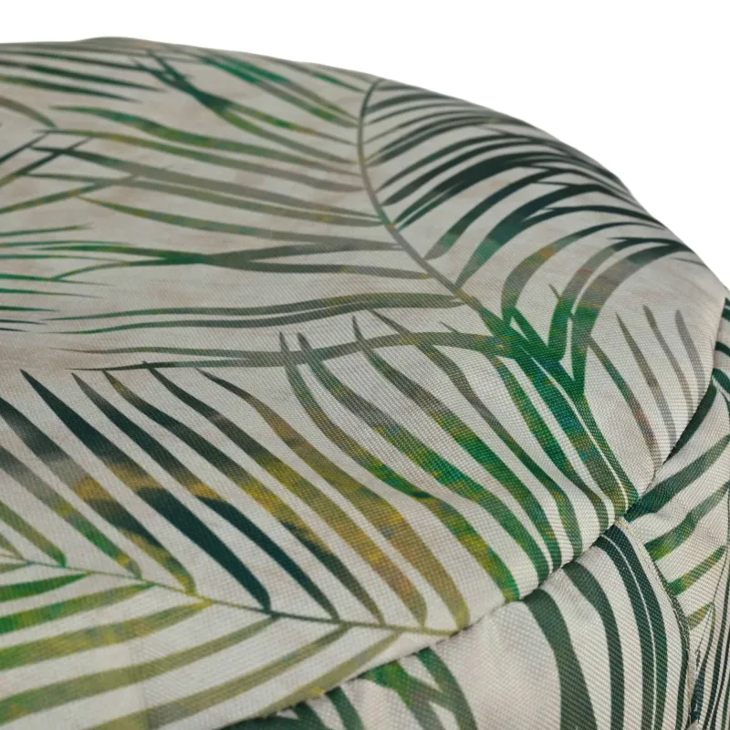 Waterproof round footstool for outdoor use made of nylon
