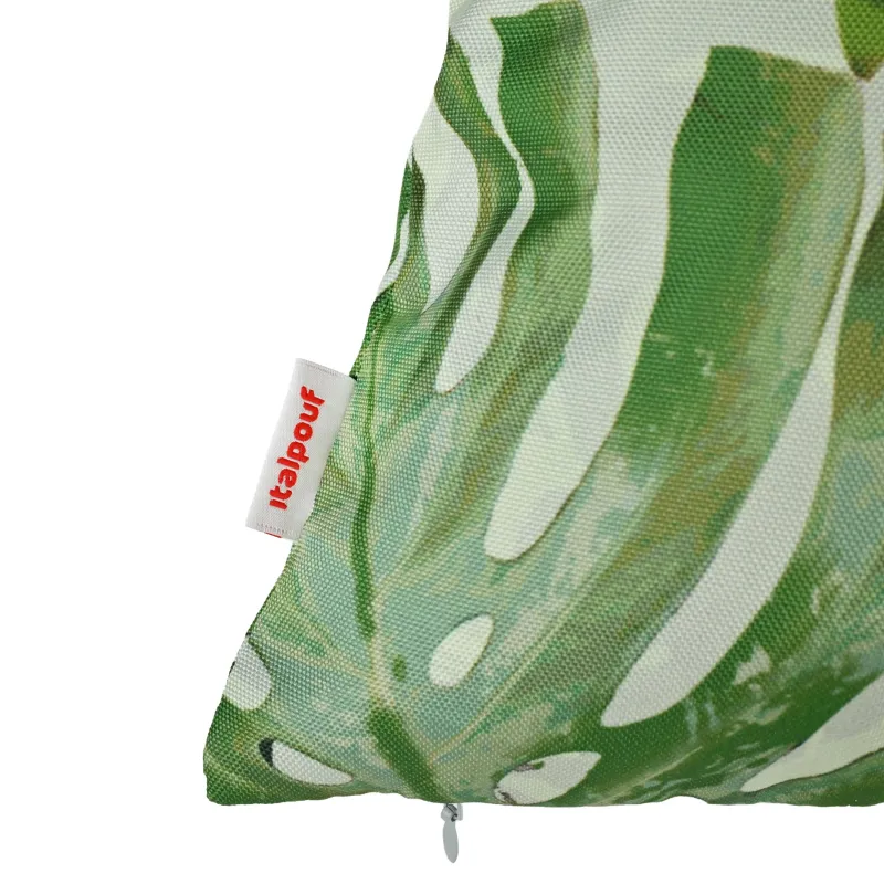 Lime rectangular outdoor pillow, perfect for garden decor