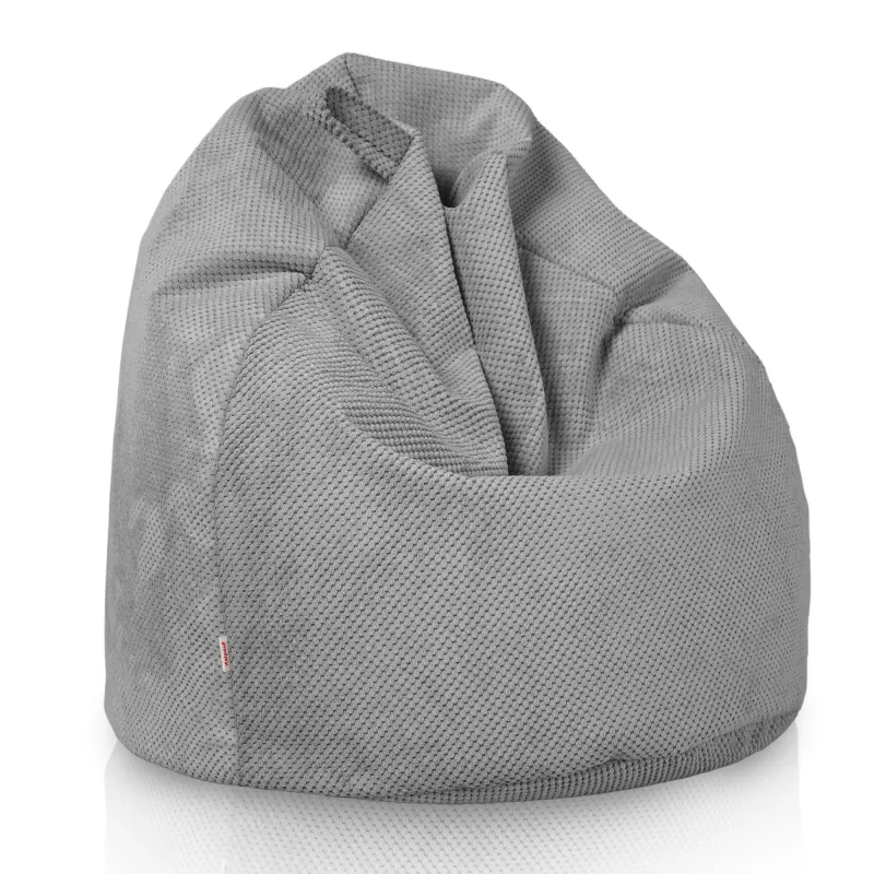 Kids Bean Bag Chair L - Dot Textured Velvet – view 8