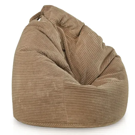 Large corduroy bean bag for teens and adults