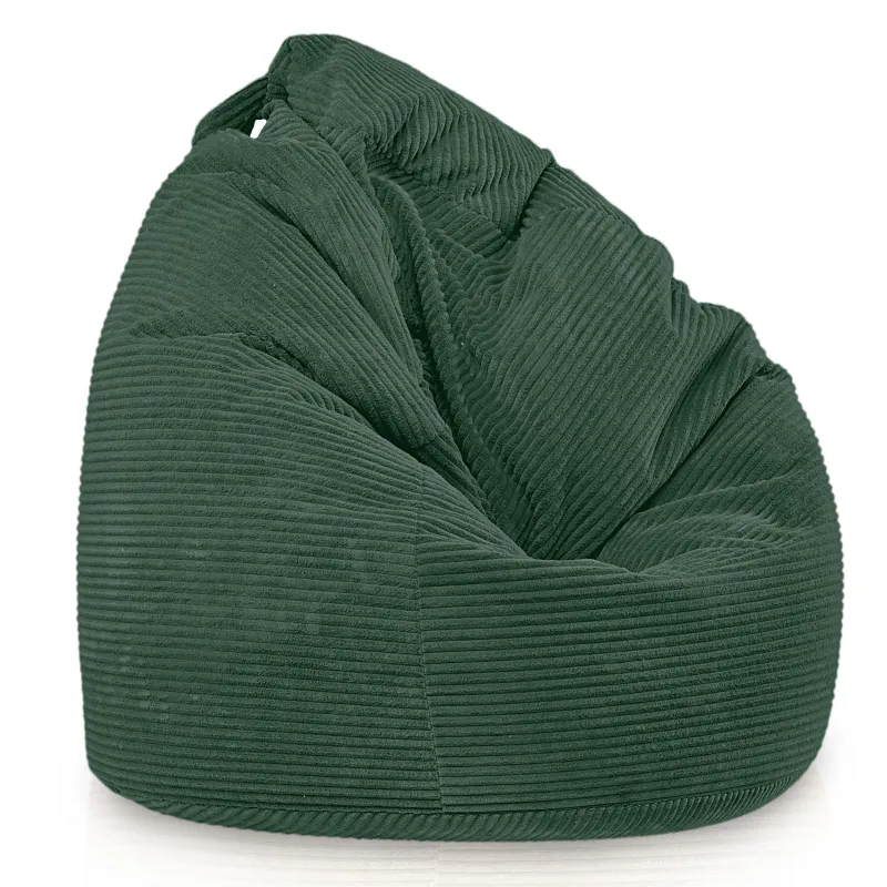 Large corduroy bean bag for teens and adults