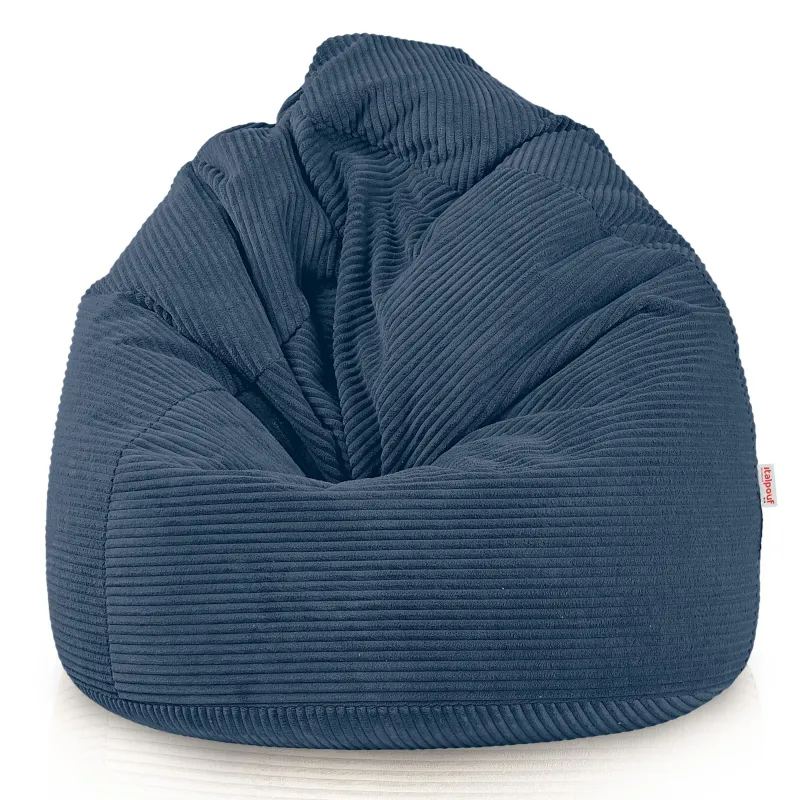 Large corduroy bean bag for teens and adults