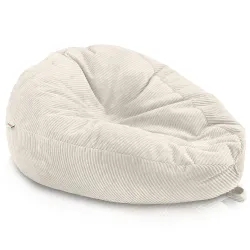 Large corduroy bean bag for teens and adults
