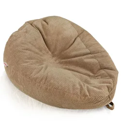 Giant XXL corduroy bean bag for adults – sink-in comfort