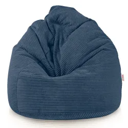 Giant XXL corduroy bean bag for adults – sink-in comfort