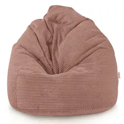 Giant XXL corduroy bean bag for adults – sink-in comfort