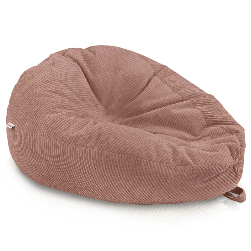 Giant XXL corduroy bean bag for adults – sink-in comfort