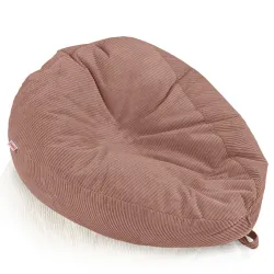 Giant XXL corduroy bean bag for adults – sink-in comfort