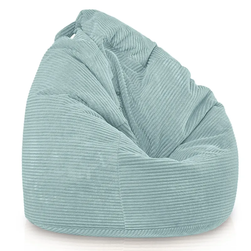 Giant XXL corduroy bean bag for adults – sink-in comfort