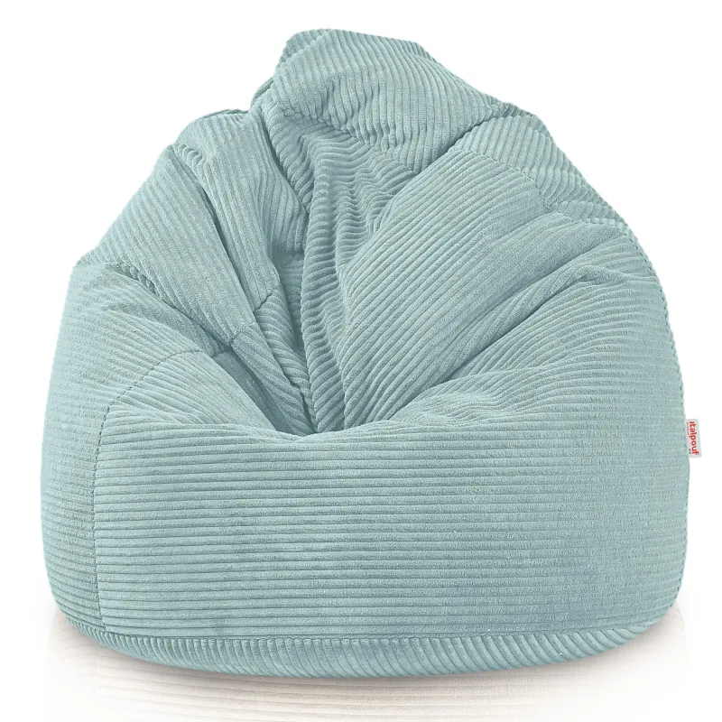 Giant XXL corduroy bean bag for adults – sink-in comfort