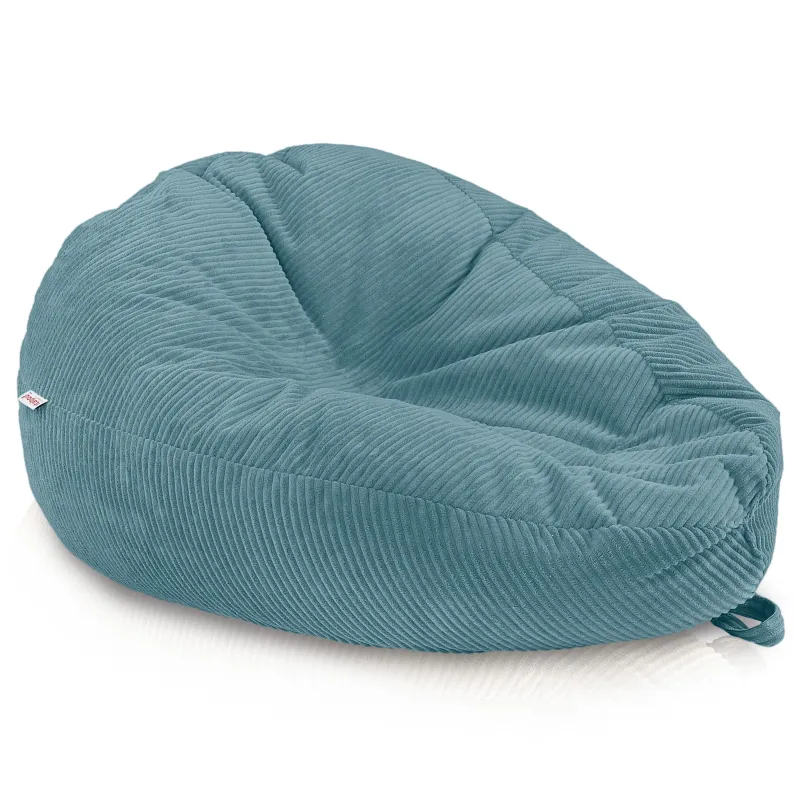 Giant XXL corduroy bean bag for adults – sink-in comfort
