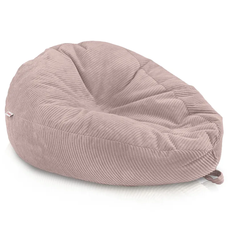 Giant XXL corduroy bean bag for adults – sink-in comfort