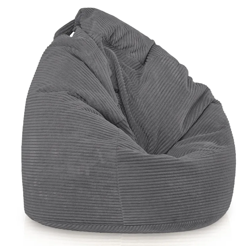 Giant XXL corduroy bean bag for adults – sink-in comfort