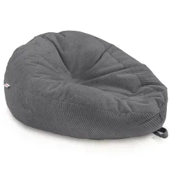 Giant XXL corduroy bean bag for adults – sink-in comfort