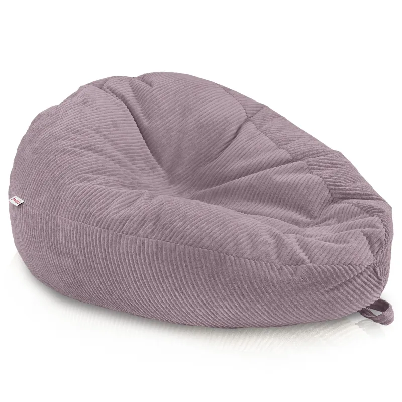 Giant XXL corduroy bean bag for adults – sink-in comfort