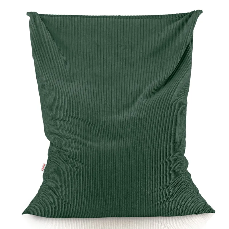Giant floor cushion for sitting in soft corduroy