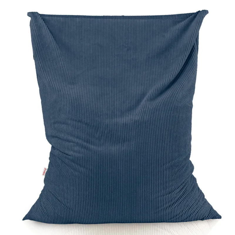Giant floor cushion for sitting in soft corduroy