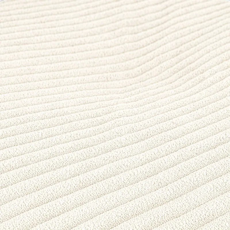 Round footstool and extra seat in soft corduroy