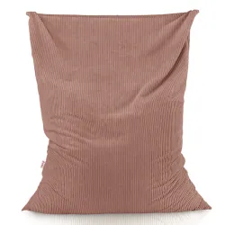 Giant floor cushion for sitting in soft corduroy