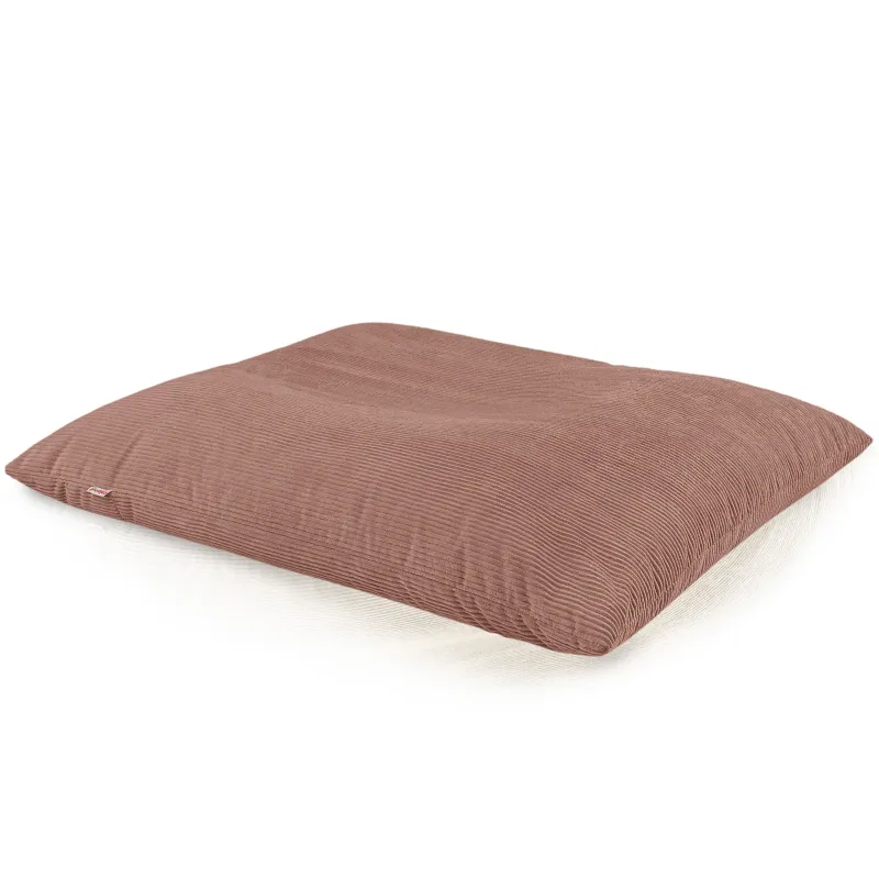 Giant floor cushion for sitting in soft corduroy