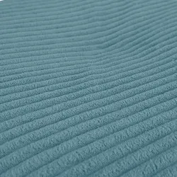 Round footstool and extra seat in soft corduroy