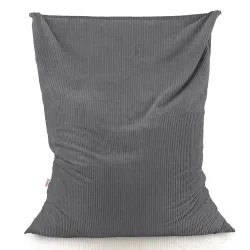 Giant floor cushion for sitting in soft corduroy
