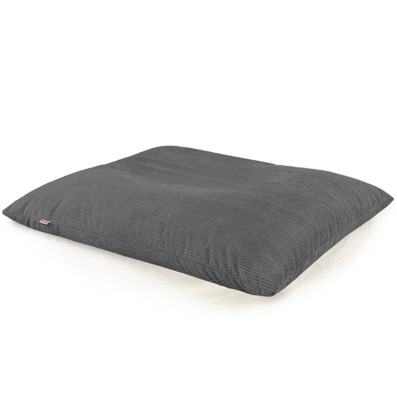 Giant floor cushion for sitting in soft corduroy