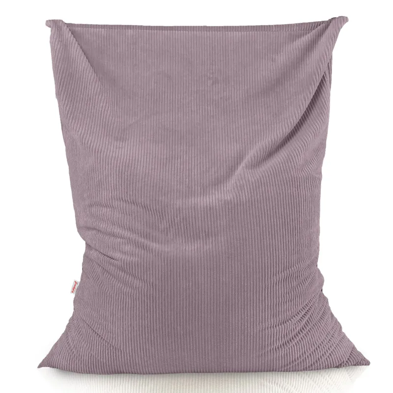 Giant floor cushion for sitting in soft corduroy