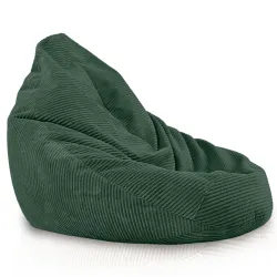 Bean bag with backrest for adults – comfy XXL corduroy