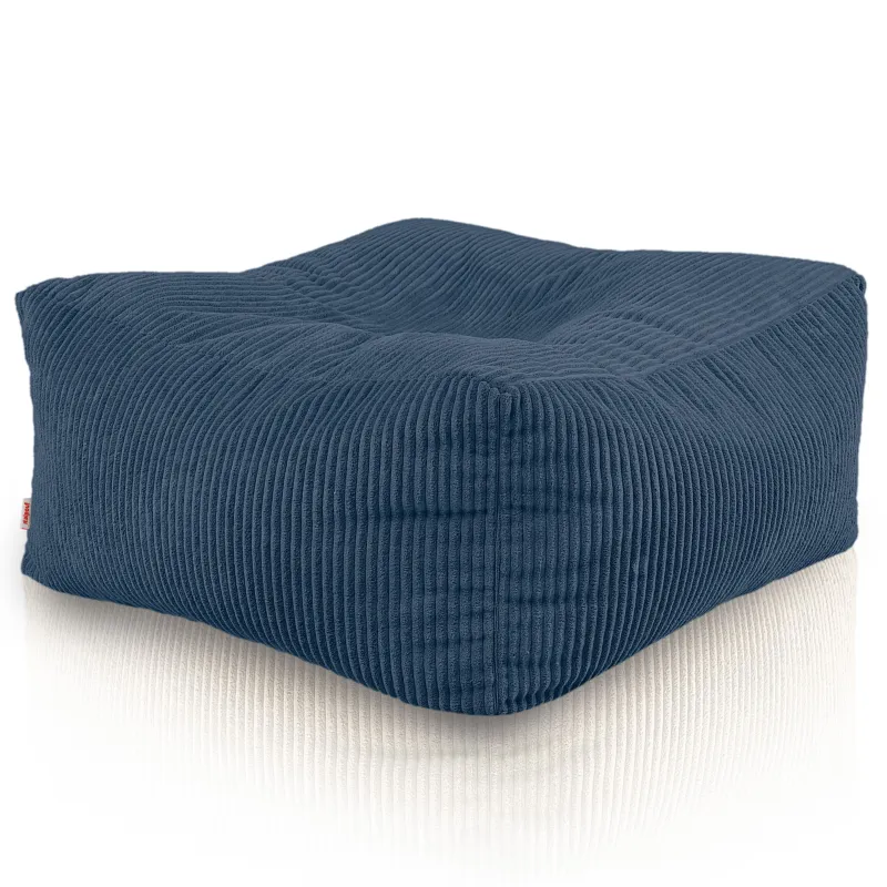 Pouf, footstool and table in one – corduroy Florence