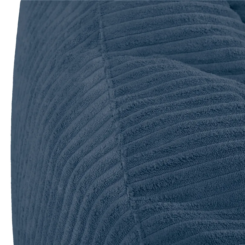 Bean bag with backrest for adults – comfy XXL corduroy