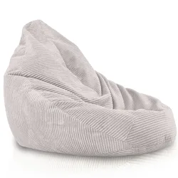 Bean bag with backrest for adults – comfy XXL corduroy