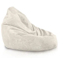 Bean bag with backrest for adults – comfy XXL corduroy