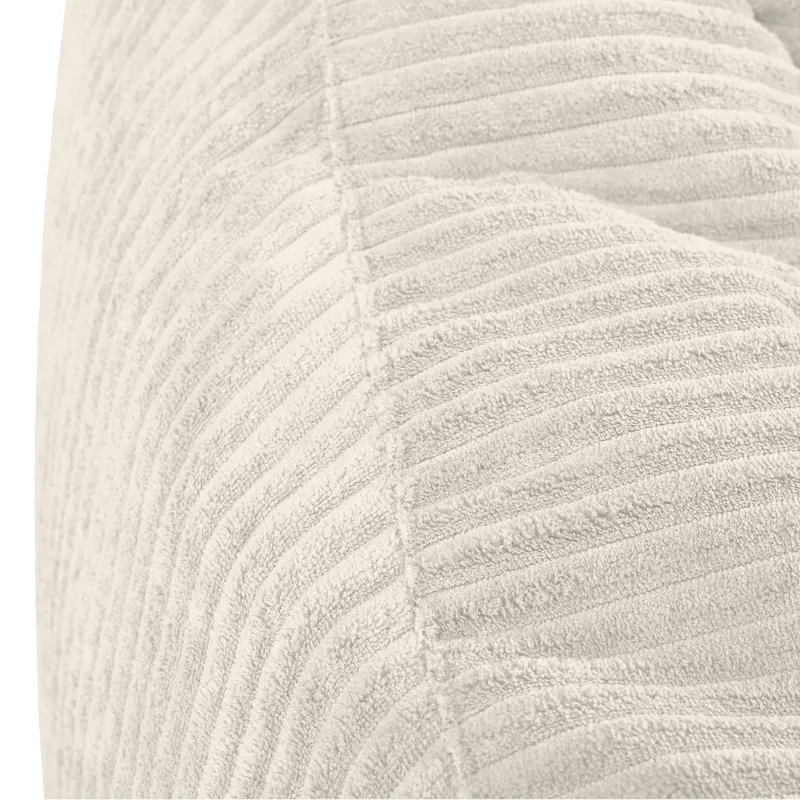 Bean bag with backrest for adults – comfy XXL corduroy