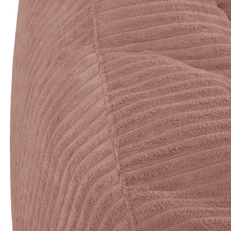 Bean bag with backrest for adults – comfy XXL corduroy