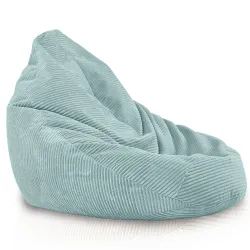 Bean bag with backrest for adults – comfy XXL corduroy