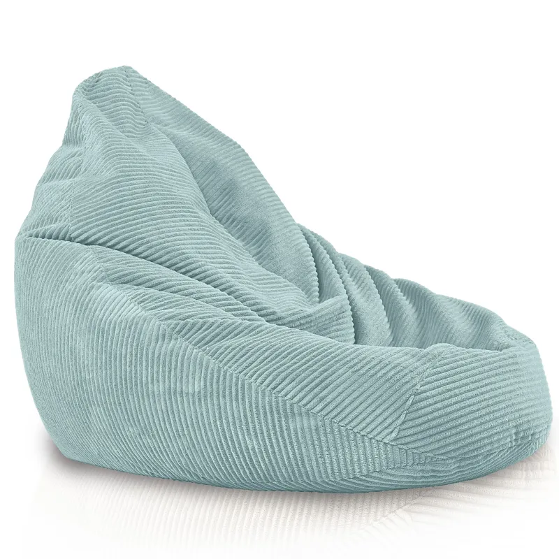 Bean bag with backrest for adults – comfy XXL corduroy