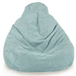 Bean bag with backrest for adults – comfy XXL corduroy