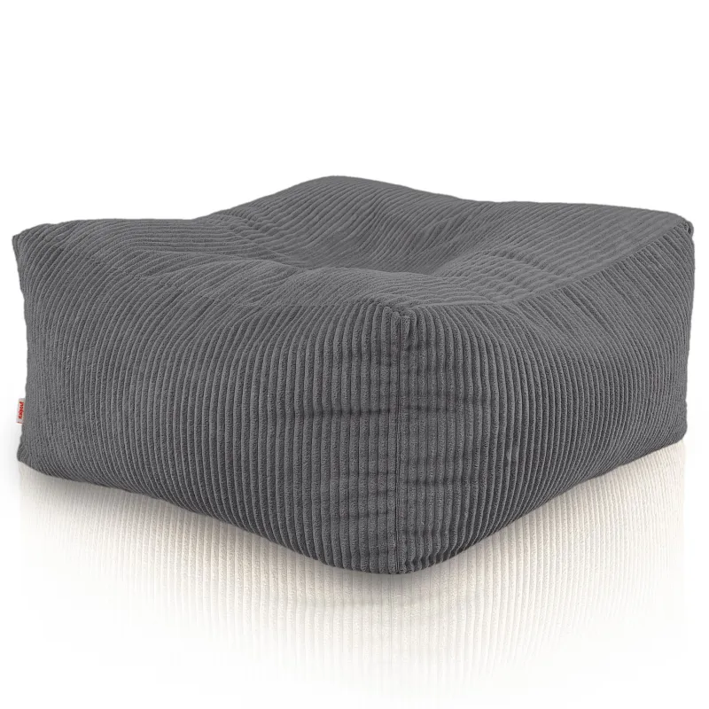 Pouf, footstool and table in one – corduroy Florence