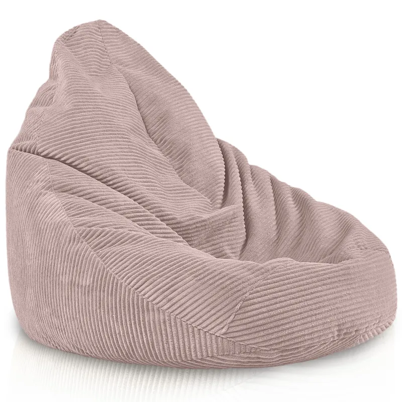 Bean bag with backrest for adults – comfy XXL corduroy